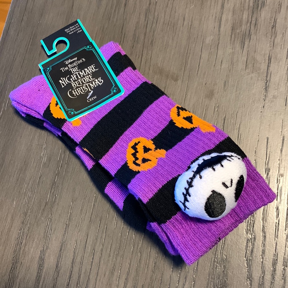 Disney Nightmare Before Christmas crew socks - size 9-11